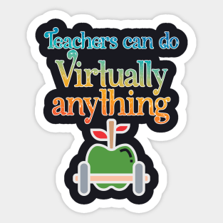 Awesome teacher can do anything Sticker